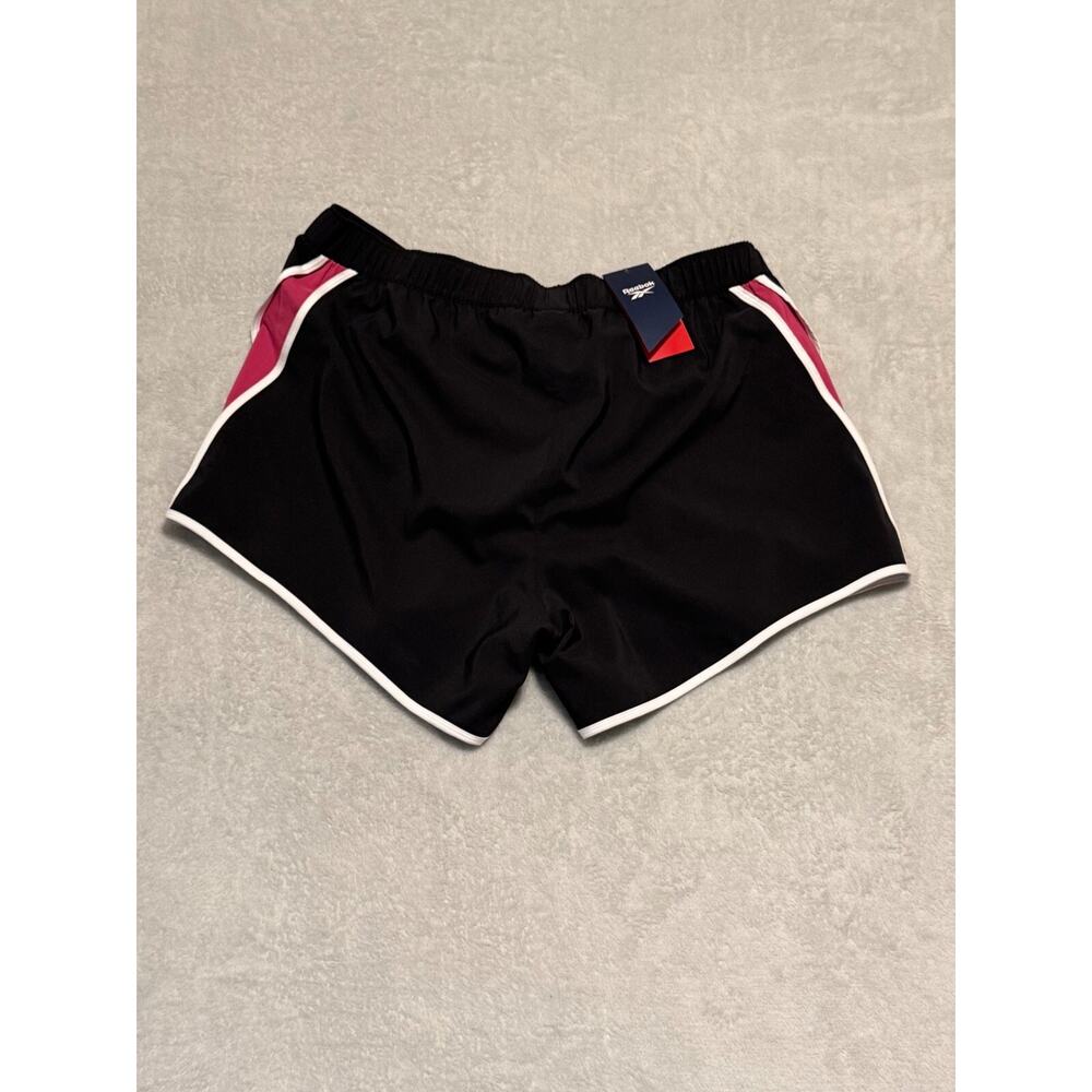 Reebok Plus Size ID Train‎ Woven Shorts Women's 1X/16W Black Pink Running Gym